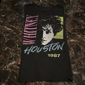 Men’s Whitney Houston Graphic T-Shirt, XXL